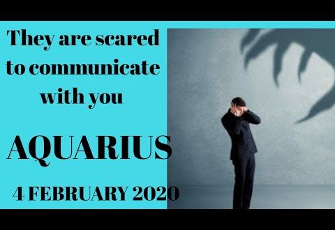 Aquarius daily love reading  💫THEY ARE SCARED TO COMMUNICATE WITH YOU  💫 4 FEBRUARY  2020