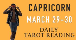 CAPRICORN - "IS IT REALLY OVER?" MARCH 29-30 DAILY TAROT READING