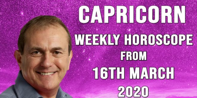 Capricorn Weekly Horoscope from 16th March 2020