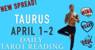 TAURUS - "YOU WANT THEM SO BAD" APRIL 1-2 DAILY TAROT READING *NEW SPREAD*