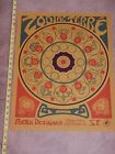 VINTAGE ORIGINAL 1960s ASTROLOGY ZODIAC POSTER BY TERRE'   HIPPY  PSYCHEDELIC