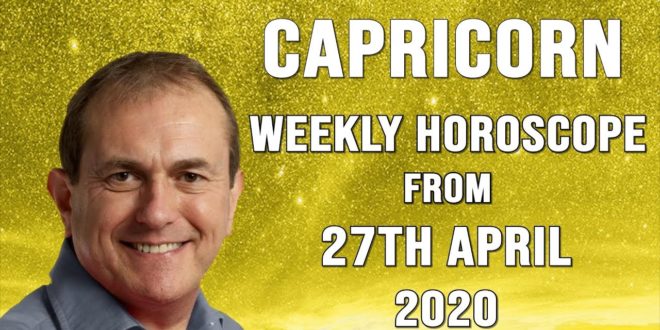 Capricorn Weekly Horoscope from 27th April 2020