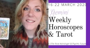 GEMINI Weekly Horoscope + Tarot: 16th-22nd March 2020