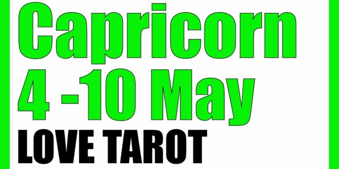 NEW COMMITMENT - CAPRICORN WEEKLY LOVE TAROT READING