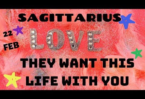 Sagittarius daily love tarot reading 💞 THEY WANT THIS LIFE WITH YOU 💞 22 FEBRUARY 2020