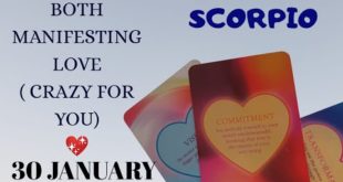 Scorpio daily love reading ✨ BOTH MANIFESTING LOVE (CRAZY FOR YOU)✨30 JANUARY 2020