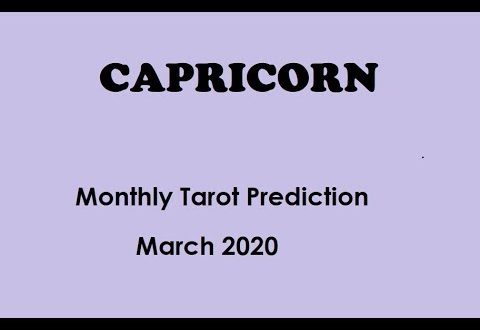 Capricorn  Monthly Reading, March 2020