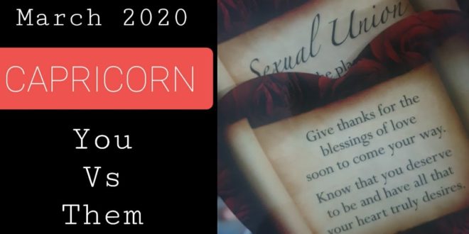 #Capricorn ♑ THIS NEW PASSION 🔥 HAS A HUGE POTENTIAL🥰 #March 2020 #tarot #horoscope #youvsthem