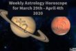 MARS CONJUNCT SATURN IN AQUARIUS | Weekly Astrology Horoscope for March 29th - April 4th 2020