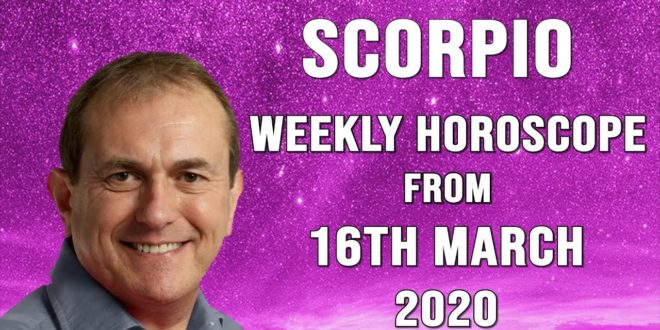 Scorpio Weekly Horoscope from 16th March 2020