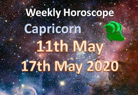Weekly Horoscope for Capricorn 11th to 17th May 2020